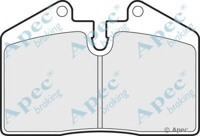 APEC BRAKING pad660 -  Комплект тормозных колодок, дисковый тормоз